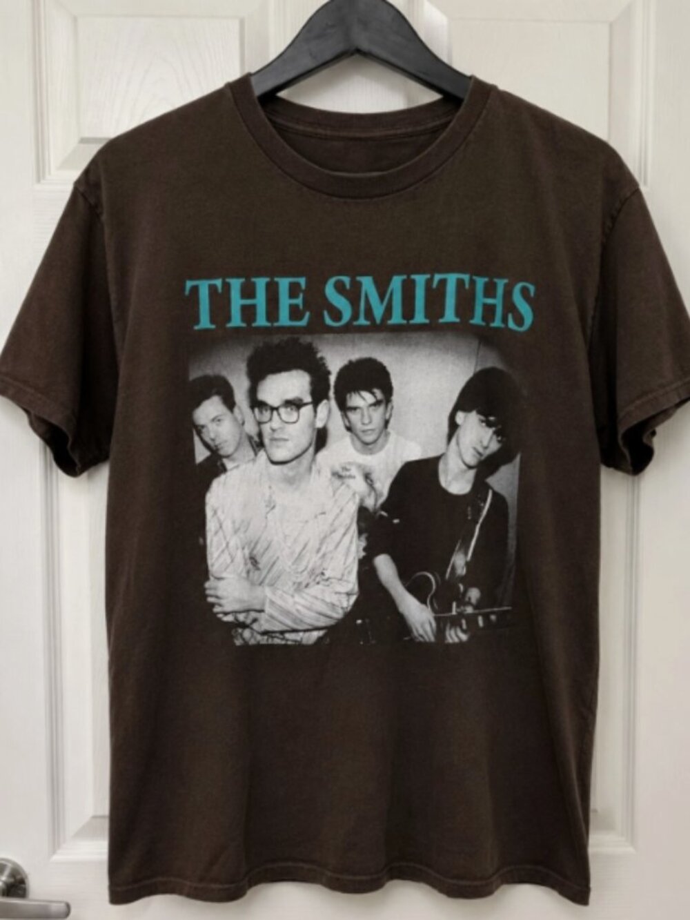 Vintage The Smiths Band Graphic Brown T-Shirt